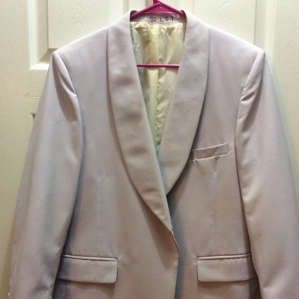 Men’s Light Grey Custom Tailored Suit Jacket 43Sh